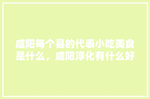 咸阳每个县的代表小吃美食是什么，咸阳淳化有什么好吃的 咸阳每个县的代表小吃美食是什么，咸阳淳化有什么好吃的 生活指南