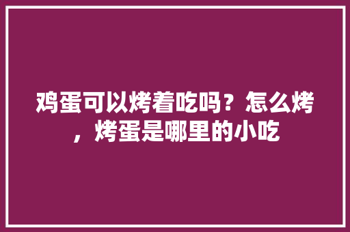 鸡蛋可以烤着吃吗？怎么烤，烤蛋是哪里的小吃