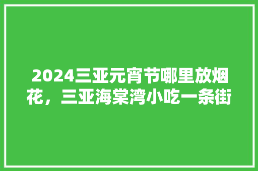 2024三亚元宵节哪里放烟花，三亚海棠湾小吃一条街 2024三亚元宵节哪里放烟花，三亚海棠湾小吃一条街 旅行资讯