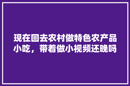 现在回去农村做特色农产品小吃，带着做小视频还晚吗，特色美食小吃制作方法视频 现在回去农村做特色农产品小吃，带着做小视频还晚吗，特色美食小吃制作方法视频 家居窍门
