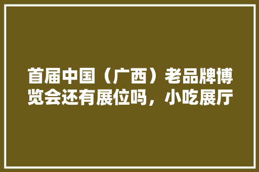 首届中国（广西）老品牌博览会还有展位吗，小吃展厅 首届中国（广西）老品牌博览会还有展位吗，小吃展厅 生活指南
