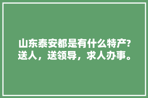 山东泰安都是有什么特产?送人，送领导，求人办事。谢谢，宁阳有什么特色吃的 山东泰安都是有什么特产?送人，送领导，求人办事。谢谢，宁阳有什么特色吃的 家居窍门