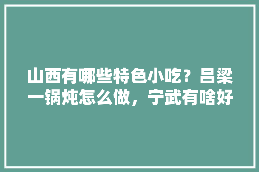 山西有哪些特色小吃？吕梁一锅炖怎么做，宁武有啥好吃的小吃 山西有哪些特色小吃？吕梁一锅炖怎么做，宁武有啥好吃的小吃 生活指南