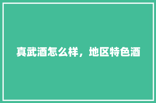 真武酒怎么样，地区特色酒 真武酒怎么样，地区特色酒 旅行资讯
