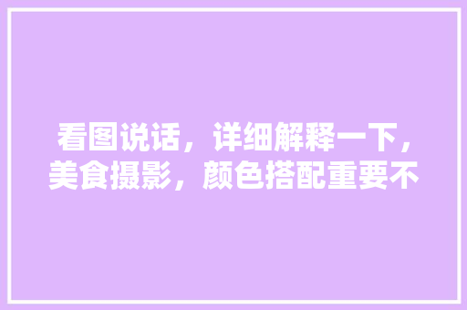 看图说话，详细解释一下，美食摄影，颜色搭配重要不重要，地方特色美食插画