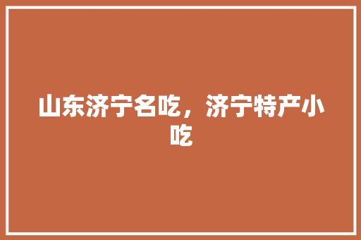 山东济宁名吃，济宁特产小吃 山东济宁名吃，济宁特产小吃 健康建议