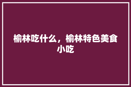 榆林吃什么，榆林特色美食小吃 榆林吃什么，榆林特色美食小吃 旅行资讯