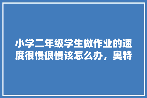 小学二年级学生做作业的速度很慢很慢该怎么办，奥特曼钓鱼奥特曼 小学二年级学生做作业的速度很慢很慢该怎么办，奥特曼钓鱼奥特曼 家居窍门