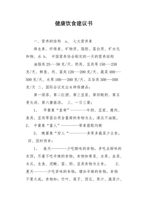 建议信健康饮食，关于健康饮食的建议信。 建议信健康饮食，关于健康饮食的建议信。 健康建议