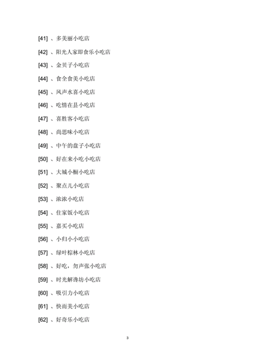 好听容易记的小吃店名,小吃店特色名字不易重复 家居窍门 好听容易记的小吃店名,小吃店特色名字不易重复 好听容易记的小吃店名,小吃店特色名字不易重复 家居窍门